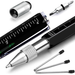 Hongred 6-in-1 Multi Tool Pen – Gifts for Men, Dad, or Teachers | Stocking Fillers & Secret Santa Gift