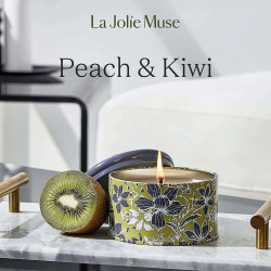 LA Jolie Muse Kiwi Peach Soy Candle