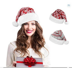 Soft Plush Christmas Hats 2pack