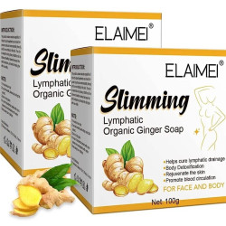 Elaimei Slimming Organic Ginger Soap Lymphatic  2 Bars