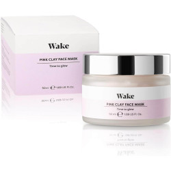 Wake Skincare Pink Clay Mask - Face Mask Skincare, Pink Masks Beauty