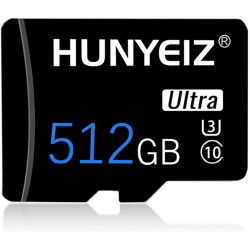 HUNYEIZ 512GB Ultra Micro SD Card with Adapter Memory Card