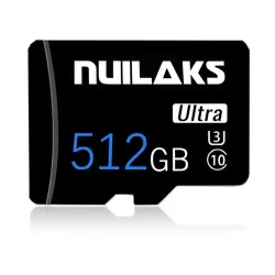 NUILAKS 512GB Ultra Micro SD Card High Speed