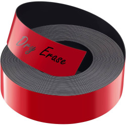 LLPT Dry Erase Magnetic Label Strips 1” x 26 Ft Blank Writable Magnet Roll Labels Reusable Cutable