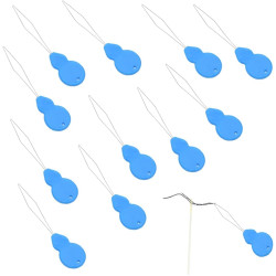 CCLKHY:12 Pieces Needle Threader, Plastic Hand Sewing Needles, DIY Threading Tool,