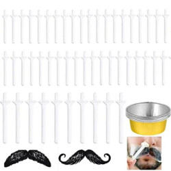 50 pieces waxing sticks and 5 pieces wax melting foil bowls
