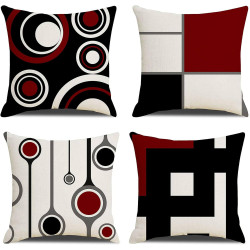 MYCDXE Throw Cushion Covers 40x40cm Pillow Covers 16x16inch Linen Decorative Pillow Cases