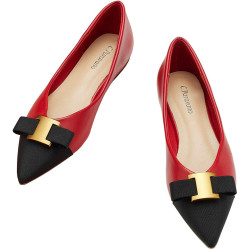 C.Paravano Ballet Shoes I Ballet Flats I Womens Flat Shoes I Red Shoes Women