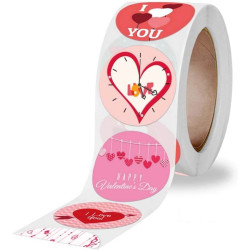 ZHENG XUAN 500 Pieces of Heart-Shaped Stickers