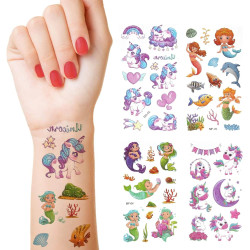 20 Sheets Cartoon Temporary Tattoos