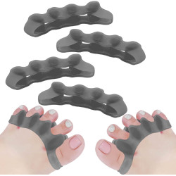 JUNFEI XUAN 2 Pairs Toe Separator, Soft Gel Toe Spacers to Correct Toes, Toe Corrector, Toe Straighteners