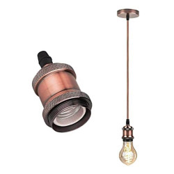 COZZY Vintage Ceiling Pendant Light Fitting Rose Copper