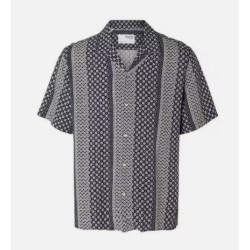 Selected Homme Vero Shirt In AOP Sky Captain -Holiday/Work/Travel Shirt